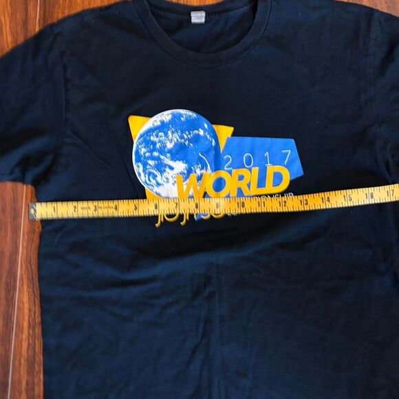 Unbranded Men's Black and Navy T-shirt - Picture 3 of 4